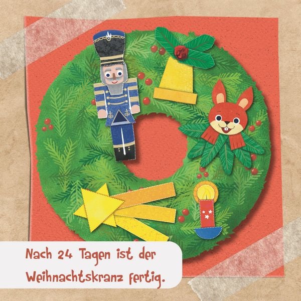 Das Adventskalender-Verbastelbuch - Blick ins Buch