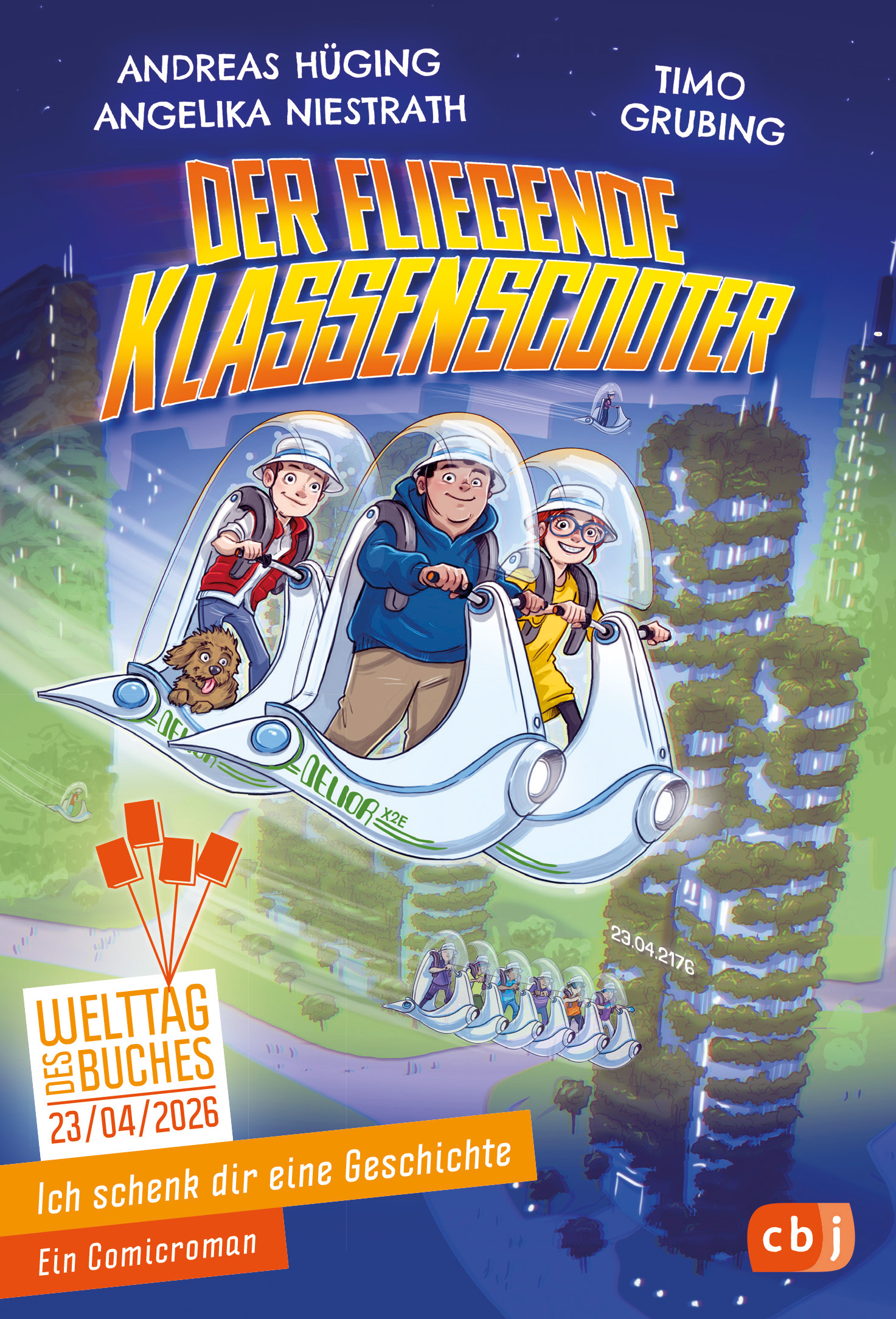 Buchcover: Der fliegende Klassenscooter